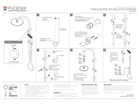 Installation Instructions - Phoenix Vivid Slimline Twin Shower (5 Star)