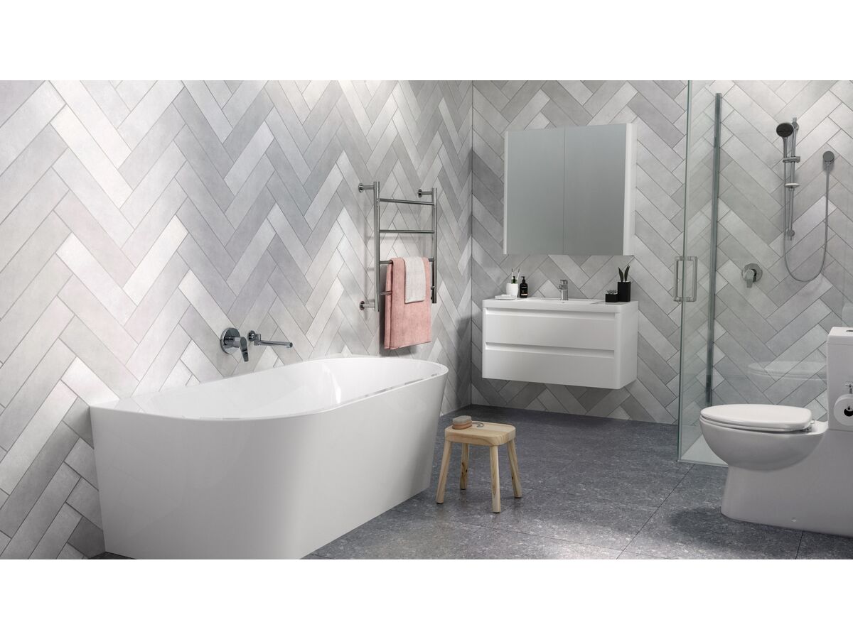 Posh Solus Back To Wall Freestanding Bath 1600mm from Reece