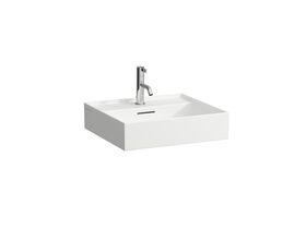 Kartell by LAUFEN Wall/Counter Basin 1 Tap Hole with Over Flow 500x460
