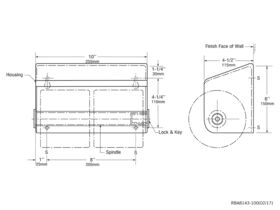 Heavy Duty Double Toilet Roll Holder Stainless Steel