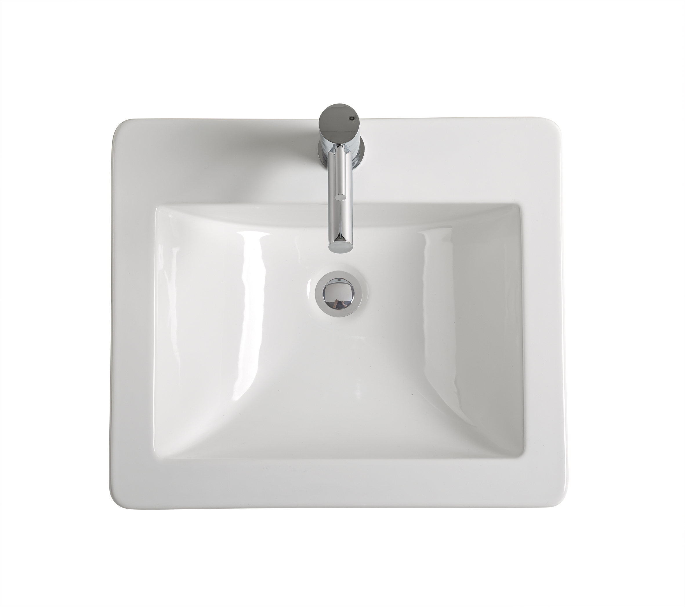 Posh Solus Vanity Basin 525 x 450mm 1 Taphole White from Reece