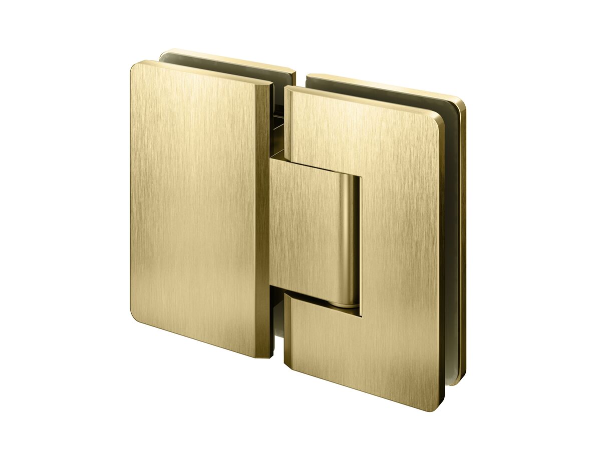 Kado Lux Frameless Shower Screen Hinges (2) Brushed Brass