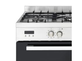 Inalto RU9EGB Dual Fuel Freestanding Oven Stainless Steel/Black 900mm
