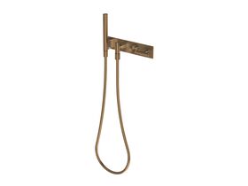 Hero - Milli Etch Progressive Shower Mixer Tap System with Hand Shower Brushed Bronze (3 Star)