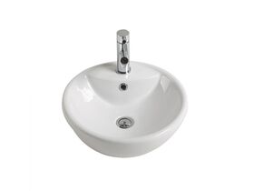 Mizu Drift Semi-Recessed Basin 430mm 1 Taphole White