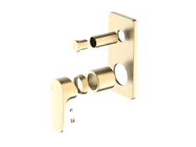 Hero - Mizu Silk Shower Mixer Tap with Diverter Trimset Brushed Brass