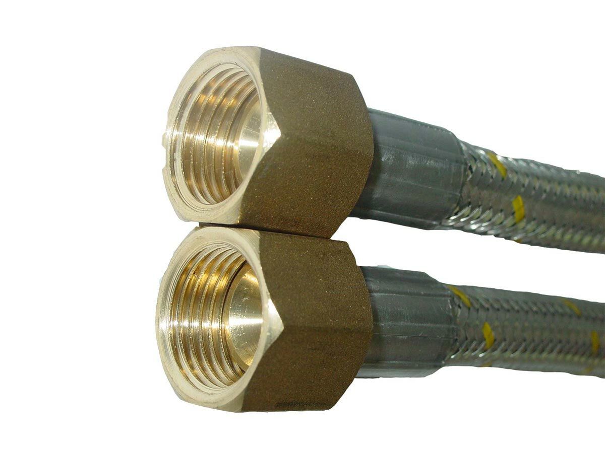 Flexible Hose10mm Gas (1/2" Female Flare x Female Flare) 900mm from Reece