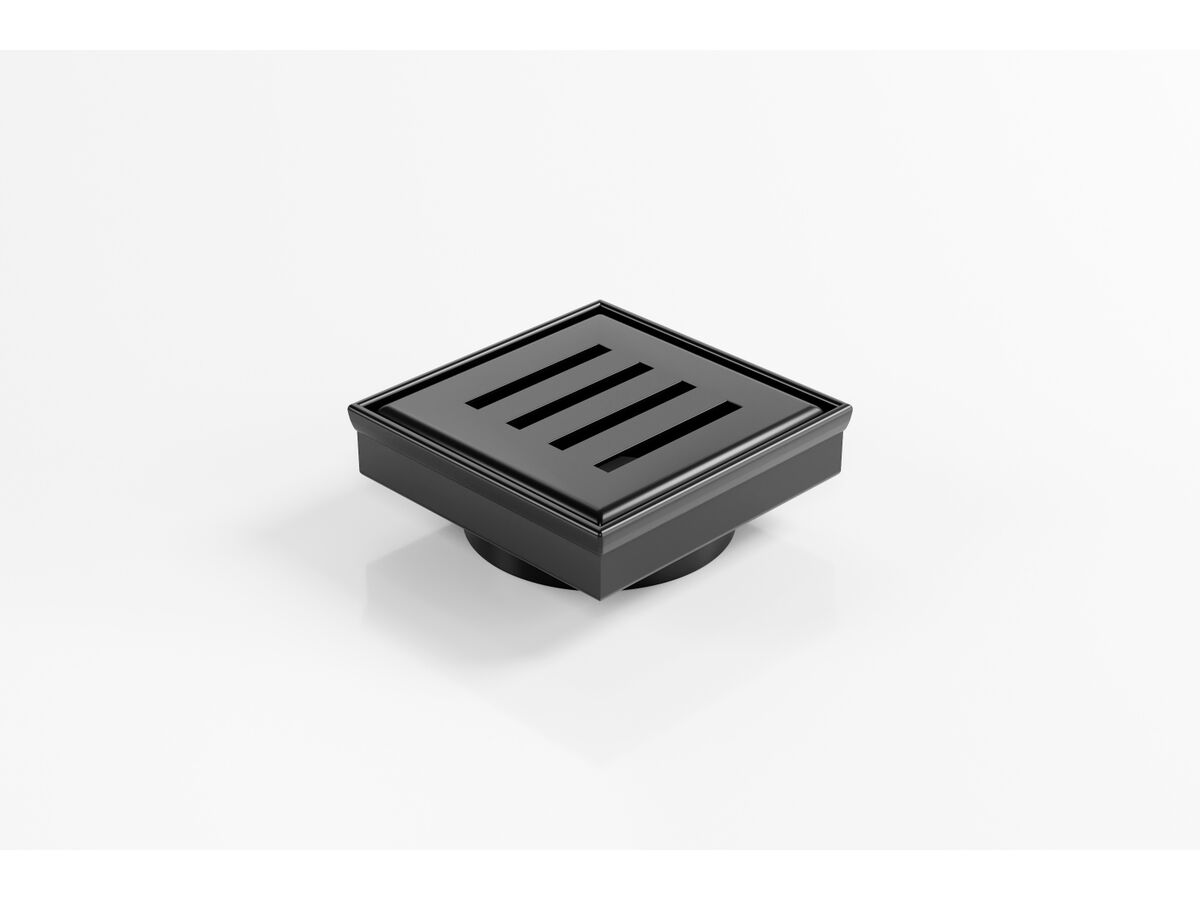 Kado Lux Floor Waste 97mm DN80 Matte Black from Reece