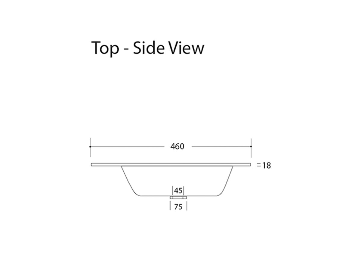 Posh Solus Wall Hung (Ceramic Top) 1 Drawer 900mm
