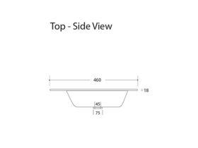 Posh Solus Wall Hung (Ceramic Top) 1 Drawer 900mm