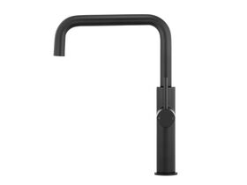 Mizu Drift Gooseneck Sink Mixer Tap Square Matte Black (5 Star)
