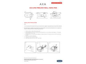 Installation Instructions - AXA Uno Rimless Wall Hung Pan (4 Star)