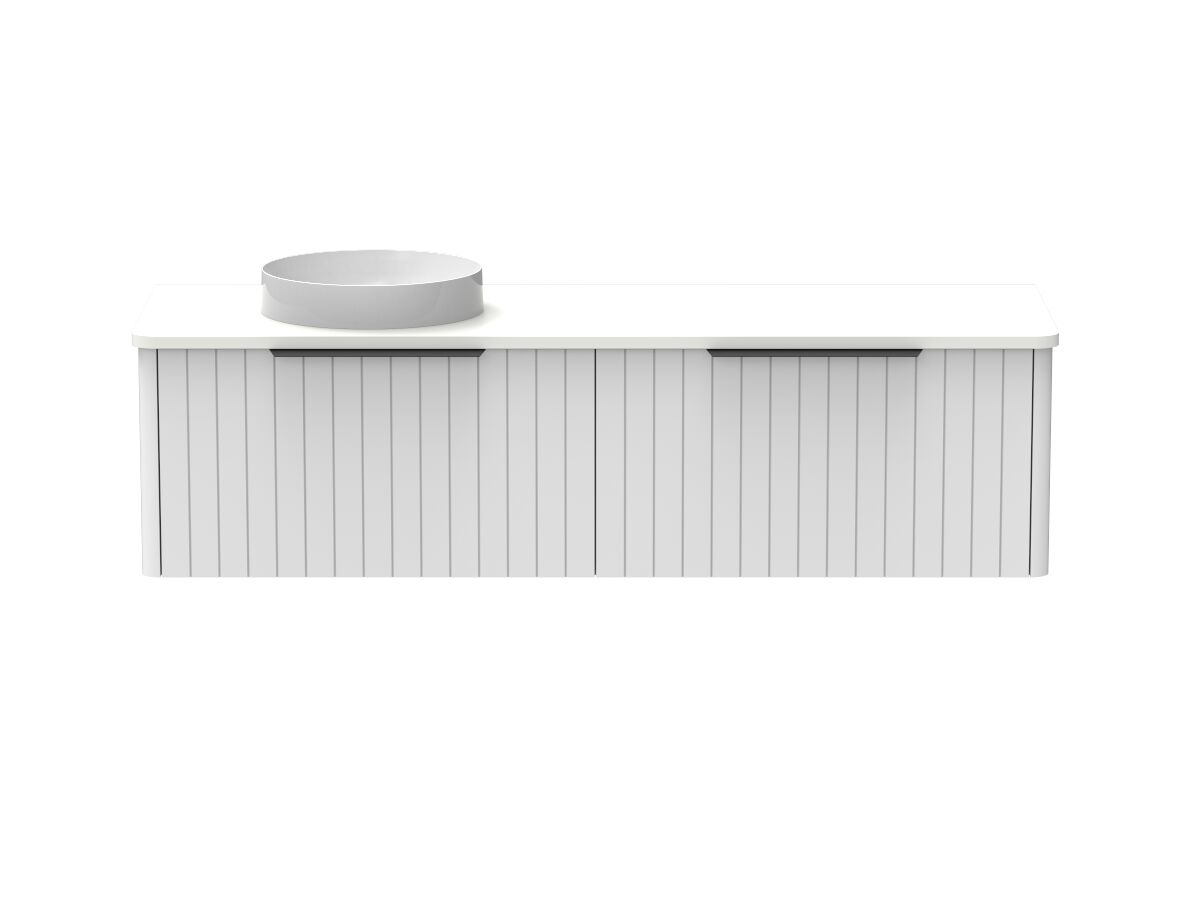 Kado Neue All-Drawer 1500 Left Offset Bowl Wall Hung Friday Quartz