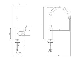 Posh Solus MK3 Gooseneck Sink Mixer Tap (4 Star)