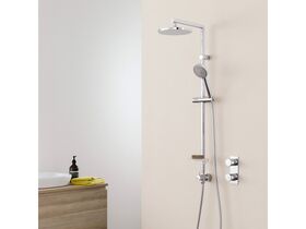 Essence Overhead Shower System & Hand Shower on Rail Chrome (3 Star)