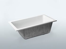 Mizu Bloc Inset Bath White