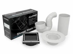 Invisi-Drain Tile Shower Waste Kit 100mm Stainless Steel