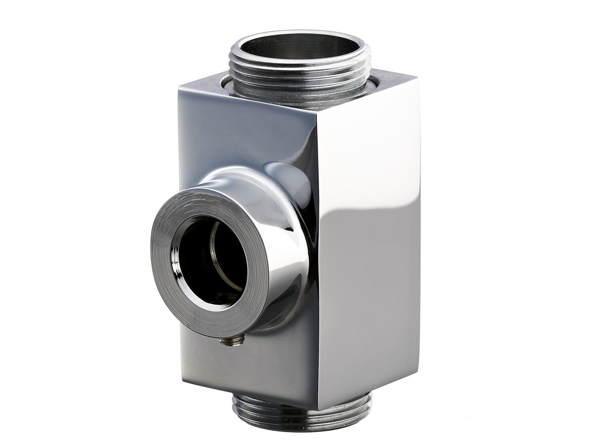 Porcher Cygnet Twin Shower Square Upper Bracket Chrome