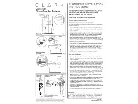 Installation Instructions - Clark Round Close Coupled Back to Wall High Profile Back Entry Toilet Suite