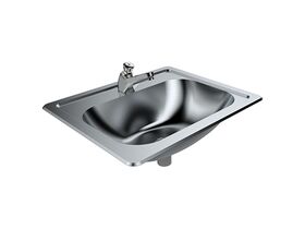 Britex Vanity Inset Basin 500X405X160 Stainless Steel