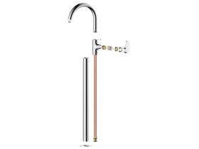 Hero - Mizu Soothe MK2 Floor Mounted Bath Mixer & Outlet Trimset Chrome