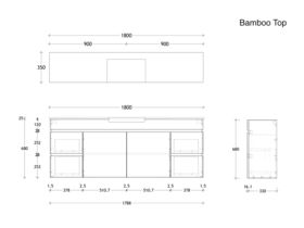 Posh Domaine Semi Recessed Vanity Unit