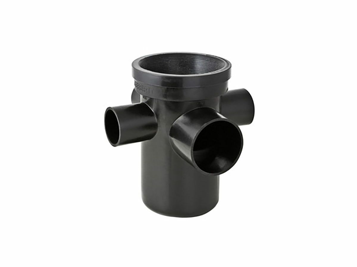 Geberit Collector Drain PEHD 75mm x 50mm x 50mm x 50mm x 75mm from Reece