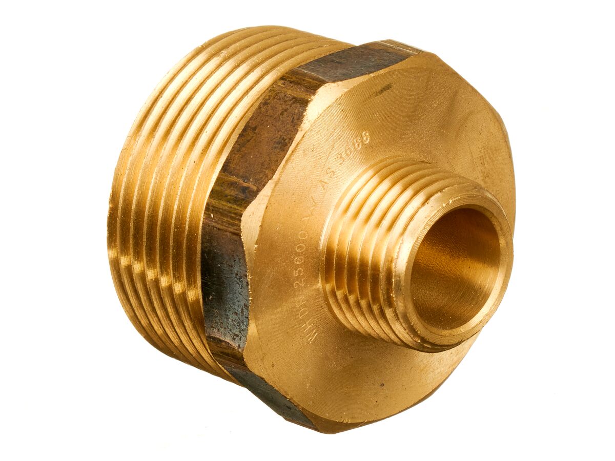 Nipple Hex Reducing Brass 32mm x 15mm