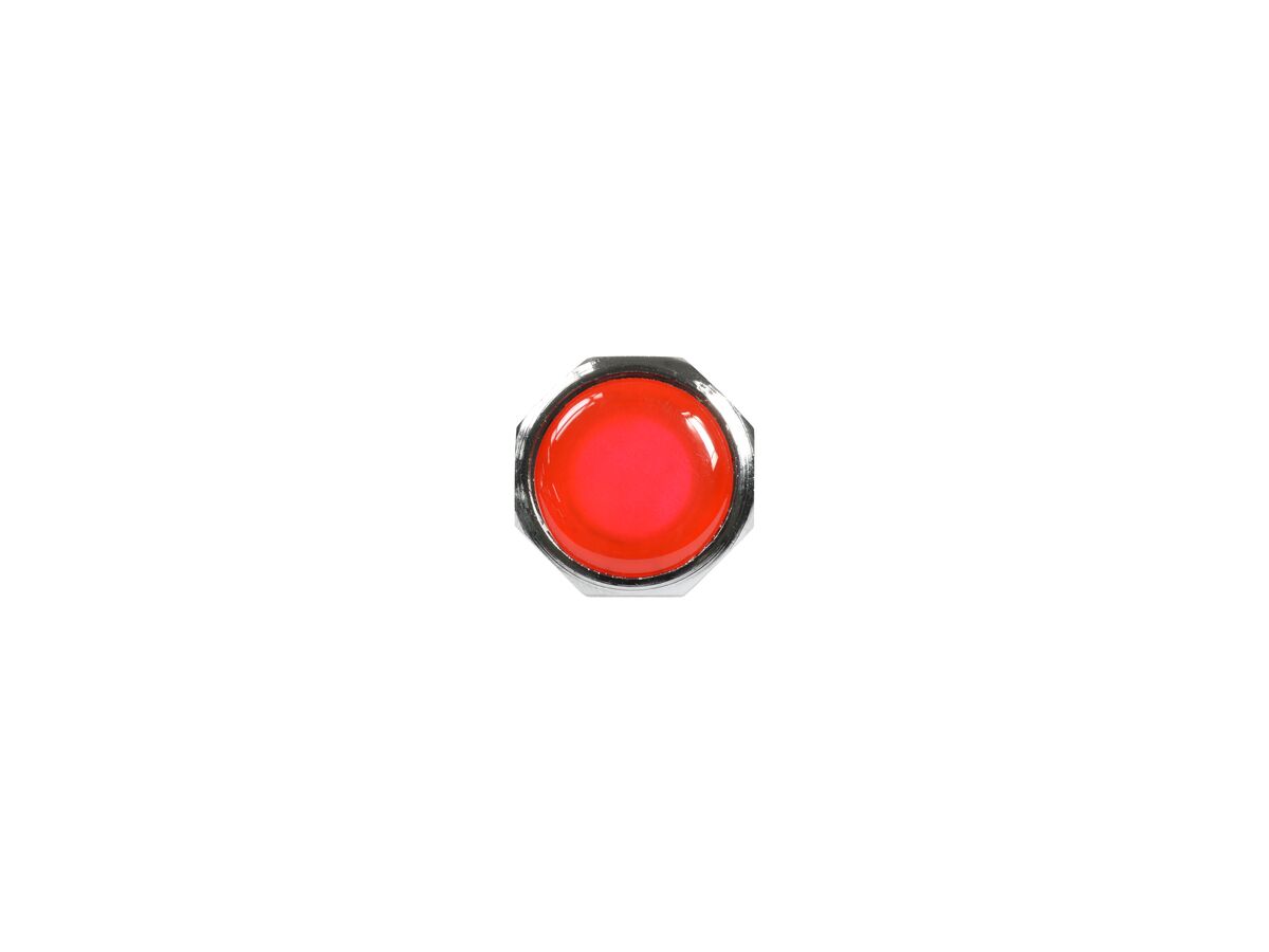 Posh Bristol Hot (Red) Button Chrome