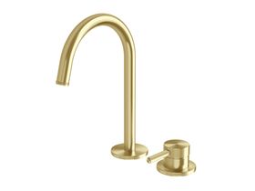 Hero - Milli Etch Hob Basin Mixer Set Brushed Gold (6 Star)
