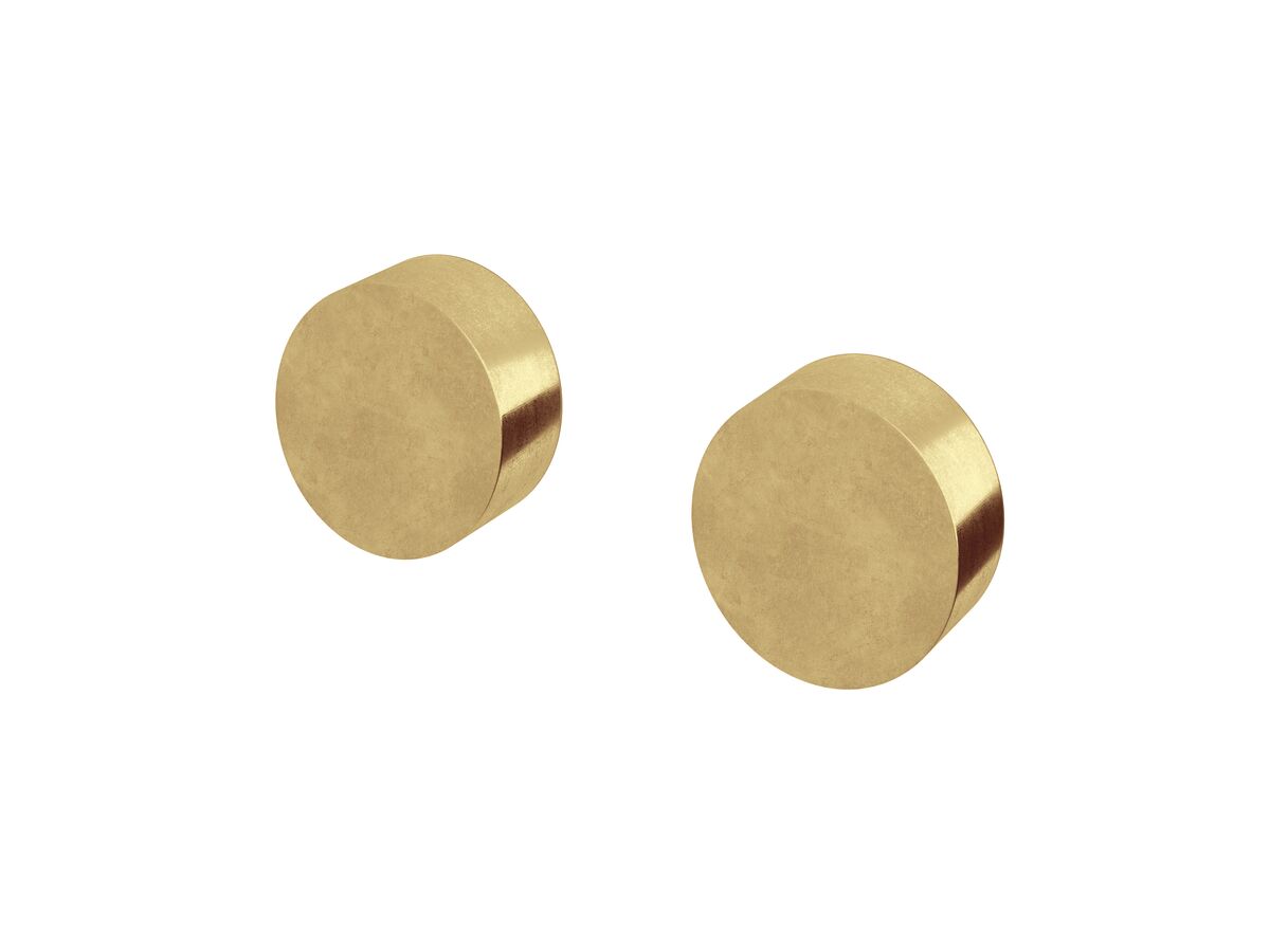 Milli Pure Wall Top Assembly Taps Living Tumbled Brass