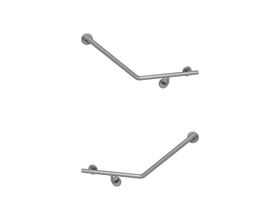 Mizu Drift 40 Degree Ambulant WC Left Hand & Right Hand Pair Brushed Gunmetal