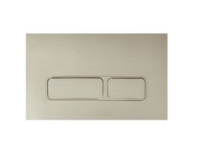 Hideaway+ Rectangle Button/ Plate Inwall ABS Brushed Nickel
