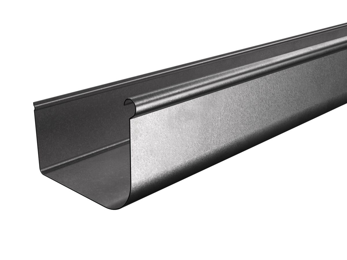 Quad Gutter 115 mm Zinc