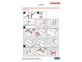 Installation Instructions - LAUFEN Pro A Back to Wall Pan with Soft Close Seat White (4 Star)