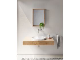 Venice 450mm Box Frame Mirror Arlington Oak