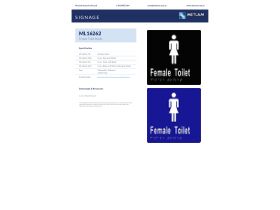 Specification Sheet - Sign Braille Female Wc Stainless Steel