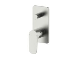 Mizu Silk Shower Mixer Tap with Diverter Brushed Nickel Lead Free