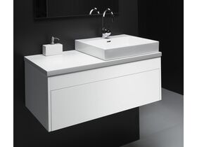 Acqua Wall Hung Vanity Unit 900mm Freestyle Solid Surface 30mm Top