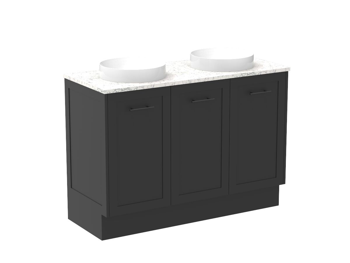 Kado Lux All Door 1200mm Double Bowl Floor Mount Caesarstone