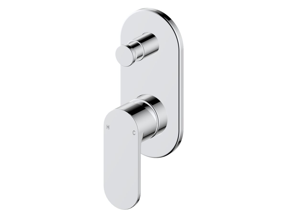 Mizu Soothe MK2 Shower Mixer With Diverter Trimset Chrome