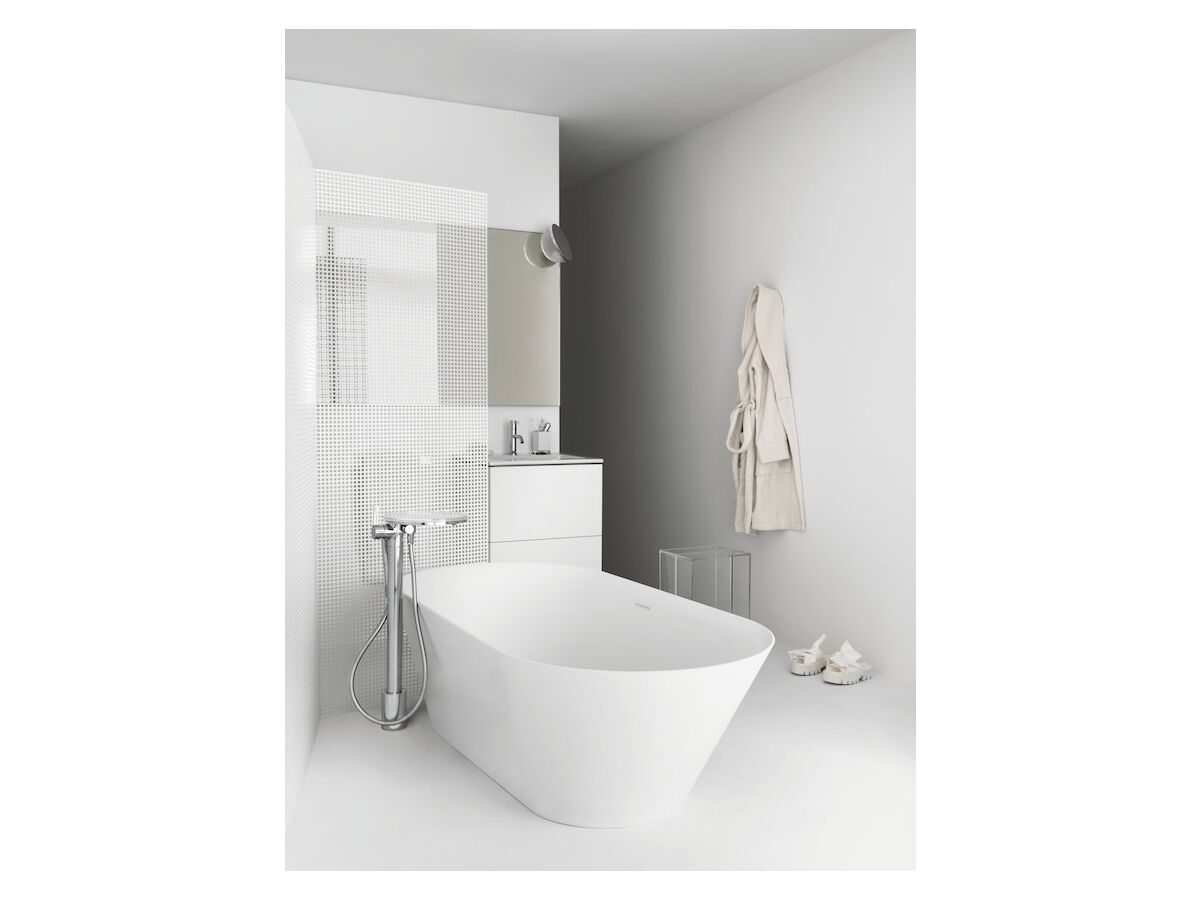 LAUFEN Kartell Freestanding Bath with Overflow 1715 x 815 Sentec White from Reece