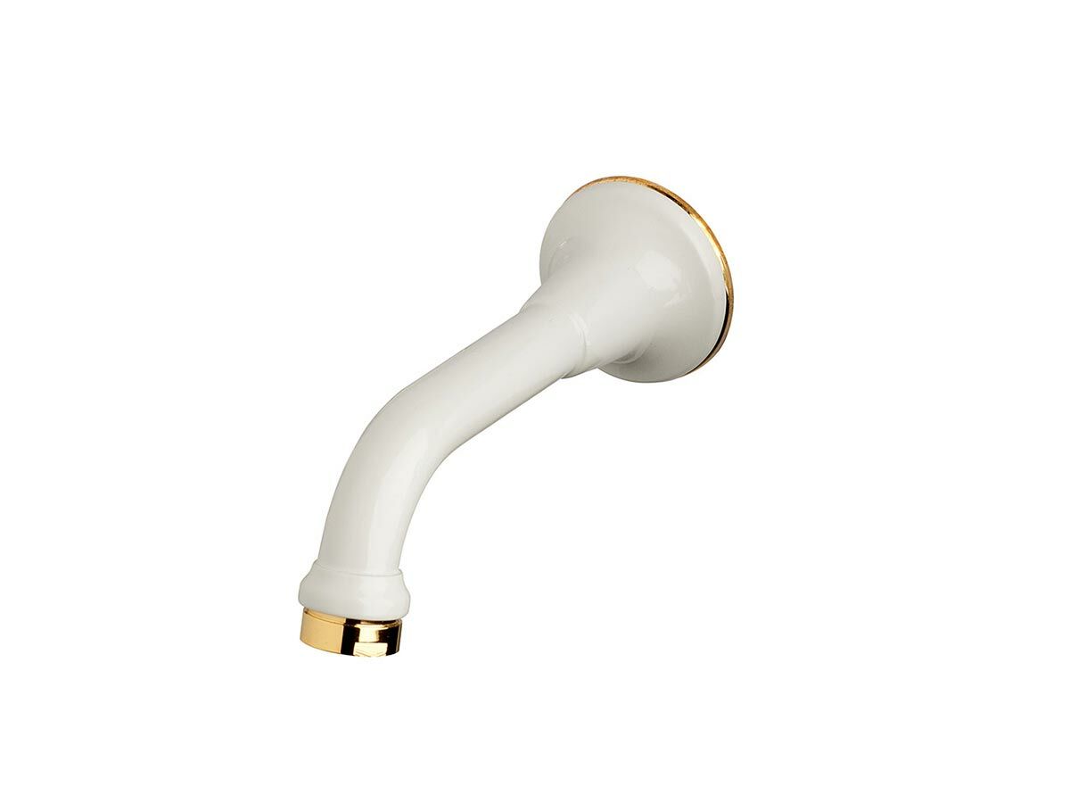 Posh Bristol Bath Outlet White / Gold from Reece