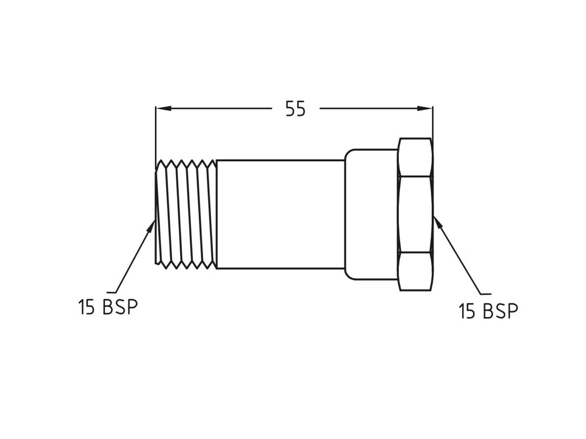 Mini Dual Check Valve Male/Female Brass 15mm