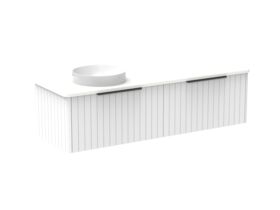 Kado Neue All-Drawer 1500 Left Offset Bowl Wall Hung Friday Quartz