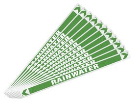 Pipe Marker Rainwater 400mm x 27mm (10)