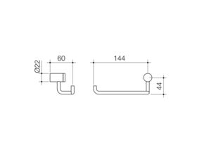 Caroma Titan Toilet Roll Holder Stainless Steel