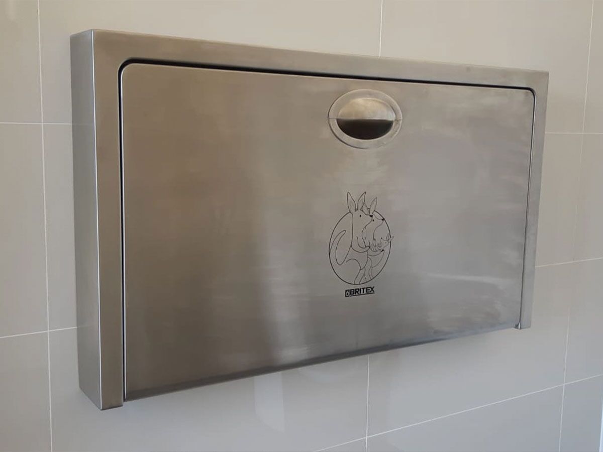 Britex Baby Change Station Stainless Steel