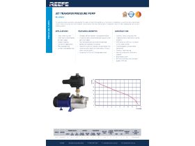 Specification Sheet - Reefe PRJ052 Prm Jet Pressure Pump 55 Litre Per Minute