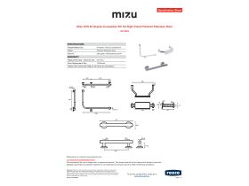 Specification Sheet - Mizu Drift 90 Degree Accessible WC Kit Right Hand Polished Stainless Steel